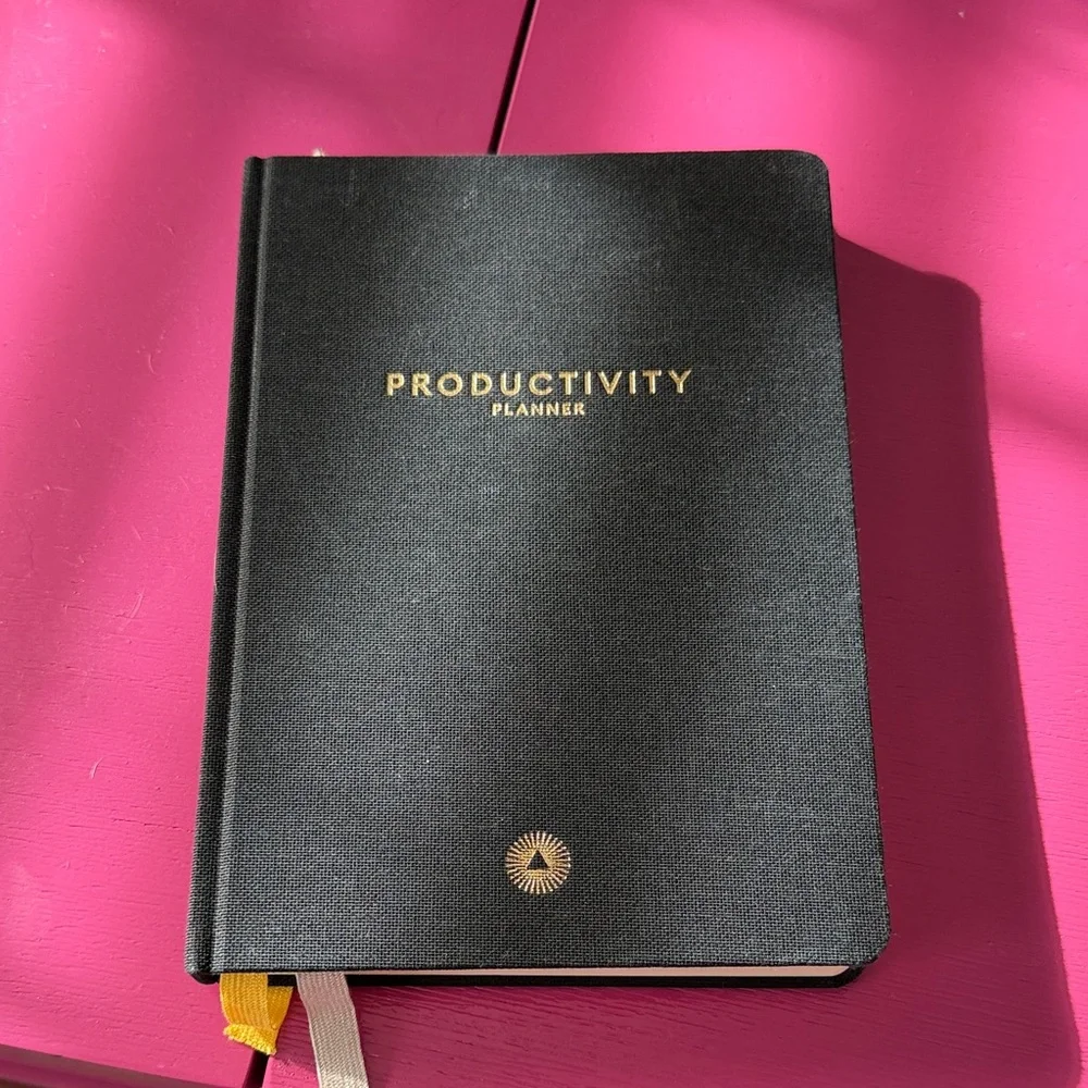 Sleek Black Productivity Planner